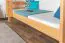 Etagenbett / Stockbett 90 x 200 cm "Easy Premium Line" K17/n, Buche Massivholz Natur lackiert, teilbar