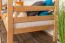 Etagenbett / Stockbett 90 x 200 cm für Kinder "Easy Premium Line" K17/n, Buche Massivholz Natur lackiert, teilbar