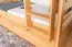 Etagenbett 90 x 200 cm für Erwachsene "Easy Premium Line" K17/n inkl. Liegeplatz und 2 Abdeckblenden, Buche Massivholz Natur lackiert, teilbar