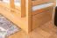 Etagenbett 90 x 200 cm für Erwachsene "Easy Premium Line" K17/n inkl. Liegeplatz und 2 Abdeckblenden, Buche Massivholz Natur lackiert, teilbar