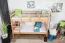 Etagenbett für Erwachsene "Easy Premium Line" K18/n, Kopfteil mit Löchern, Buche Vollholz massiv Natur - 90 x 190 cm, (L x B) teilbar