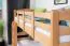 Etagenbett für Erwachsene "Easy Premium Line" K18/n, Kopfteil mit Löchern, Buche Vollholz massiv Natur - 90 x 190 cm, (L x B) teilbar