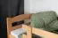 Etagenbett für Erwachsene "Easy Premium Line" K18/n, Kopfteil mit Löchern, Buche Vollholz massiv Natur - 90 x 190 cm, (L x B) teilbar