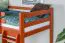 Hochbett 90 x 190 cm für Kinder, "Easy Premium Line" K22/n, Buche Massivholz kirschfarben, teilbar