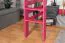 Hochbett 90 x 190 cm für Erwachsene, "Easy Premium Line" K22/n, Buche Massivholz rosa lackiert, teilbar