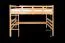 Hochbett 140 x 190 cm "Easy Premium Line" K23/n, Buche Massivholz weiß lackiert, teilbar