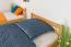 Etagenbett / Stockbett 120 x 190 cm für Kinder "Easy Premium Line" K24/n, Kopf- und Fußteil gerade, Buche Massivholz Natur lackiert, teilbar