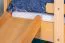 Etagenbett mit Rutsche 90 x 200 cm, Buche Massivholz Natur lackiert, teilbar in zwei Einzelbetten, "Easy Premium Line" K25/n