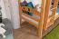 Etagenbett mit Rutsche 90 x 190 cm, Buche Massivholz Natur lackiert, umbaubar in zwei Einzelbetten, "Easy Premium Line" K27/n