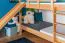 Etagenbett mit Rutsche 90 x 200 cm, Buche Massivholz Natur lackiert, teilbar in zwei Einzelbetten, "Easy Premium Line" K27/n