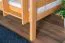 Etagenbett mit Rutsche 90 x 190 cm, Buche Massivholz Natur lackiert, umbaubar in zwei Einzelbetten, "Easy Premium Line" K28/n