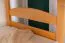 Etagenbett mit Rutsche 90 x 190 cm, Buche Massivholz Natur lackiert, umbaubar in zwei Einzelbetten, "Easy Premium Line" K29/n