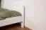 Doppelbett "Easy Premium Line" K7 inkl.1 Abdeckblende, 180 x 200 cm Buche Vollholz massiv weiß lackiert
