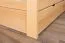 Jugendbett "Easy Premium Line" K7 inkl. 2 Schubladen und 1 Abdeckblende, 140 x 200 cm Buche Vollholz massiv Natur