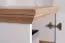 Sitzbank mit Stauraum / Schuhschrank Cuenca 09, Farbe: Eiche / Weiß - Abmessungen: 60 x 60 x 39 cm (H x B x T)