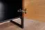 Kommode Slatina 12, Farbe: Eiche / Schwarz, teilmassiv - Abmessungen: 96 x 91 x 45 cm (H x B x T)