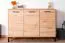 Kommode Pandrup 10, Farbe: Eiche - Abmessungen: 83 x 120 x 40 cm (H x B x T), mit 3 Türen und 4 Fächern