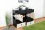 Jugendzimmer Kinderzimmer Komplett - Set E "Aalst", 6-teilig, Eiche / Creme / Schwarz