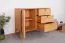 Kommode Wellsford 18 Kernbuche massiv geölt - Abmessungen: 84 x 97 x 46 cm (H x B x T)