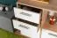 Kommode Palpala 05, Farbe: Eiche Sonoma / Weiß - 75 x 80 x 35 cm (H x B x T)