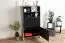 Kommode Kustanai 03, Farbe: Schwarz / Buche - Abmessungen: 116 x 63 x 42 cm (H x B x T)