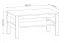 Couchtisch Braianik 16 mit 1 Ablegefach für Zeitschriften und TV-Zubehör, 45 x 90 x 54 cm, Farbe: Eiche Wotan / Beige, Füße 36 mm, Wohnzimmer