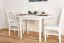 Tisch Kiefer massiv Vollholz Weiß Junco 231B - Abmessung: 130 x 75 cm (B x T)