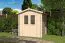 Holz-Gartenhaus 1,98 x 1,98 Meter (inkl. Dach) | Naturbelassen | Satteldach Abbildung