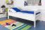 Kinderzimmer-Bett 90 x 200 cm | Massivholz: Buche | Weiß Lackiert Abbildung