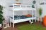 Etagenbett 90 x 190 cm | Massivholz: Buche | Weiß Lackiert | umbaubar in zwei Einzelbetten | Premium-Qualität | inkl. Rollroste Abbildung