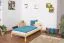 Kinderbett 90 x 200 cm | Massivholz: Kiefer | Natur Lackiert | inkl. Rollrost Abbildung