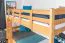 Funktions-Etagenbett 90 x 200 cm mit 2 Schubkästen als Stauraum | Massivholz: Buche | Natur Lackiert | umbaubar in zwei Einzelbetten | Premium-Qualität | inkl. Rollroste Abbildung