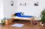 Kinderbett 90 x 200 cm | Massivholz: Buche | Natur Lackiert Abbildung