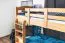 Stockbett 90 x 190 cm | Massivholz: Buche | Natur Lackiert | umbaubar in zwei Einzelbetten | Premium-Qualität | inkl. Rollroste Abbildung