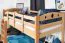 Stockbett 90 x 190 cm | Massivholz: Buche | Natur Lackiert | umbaubar in zwei Einzelbetten | Premium-Qualität | inkl. Rollroste Abbildung