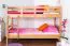 Etagenbett 90 x 200 cm | Massivholz: Buche | Natur Lackiert | umbaubar in zwei Einzelbetten | Premium-Qualität | inkl. Rollroste Abbildung