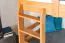 Funktions-Etagenbett 90 x 200 cm mit 2 Schubkästen als Stauraum | Massivholz: Buche | Natur Lackiert | umbaubar in zwei Einzelbetten | Premium-Qualität | inkl. Rollroste Abbildung