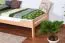 Kinderbett 90 x 200 cm | Massivholz: Buche | Natur Lackiert Abbildung