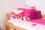 Kinderbett 90 x 200 cm | Massivholz: Buche | Natur Lackiert | inkl. 2. Liegeplatz 90 x 190 cm ausziehbar und 2 Rollrost Abbildung