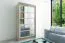 100 cm breiter Kleiderschrank mit 5 Fächern und 2 Türen | Farbe: Sonoma Eiche / Weiß Abbildung