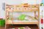 Etagenbett 90 x 200 cm | Massivholz: Buche | Natur Lackiert | umbaubar in zwei Einzelbetten | Premium-Qualität | inkl. Rollroste Abbildung