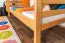 Etagenbett 90 x 200 cm | Massivholz: Buche | Natur Lackiert | umbaubar in zwei Einzelbetten | Premium-Qualität | inkl. Rollroste Abbildung