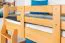 Funktions-Etagenbett 90 x 200 cm mit 2 Schubkästen als Stauraum | Massivholz: Buche | Natur Lackiert | umbaubar in zwei Einzelbetten | Premium-Qualität | inkl. Rollroste Abbildung