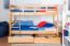 Funktions-Stockbett 90 x 200 cm mit 2 Schubladen als Stauraum | Massivholz: Buche | Natur Lackiert | umbaubar in zwei Einzelbetten | Premium-Qualität | inkl. Rollroste Abbildung