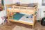 Etagenbett 140 x 200 cm | Massivholz: Buche | Natur Lackiert | umbaubar in zwei Einzelbetten | Premium-Qualität | inkl. Rollroste Abbildung