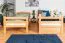 Funktions-Stockbett 90 x 200 cm mit 2 Schubladen als Stauraum | Massivholz: Buche | Natur Lackiert | umbaubar in zwei Einzelbetten | Premium-Qualität | inkl. Rollroste Abbildung