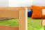 Massivholz Etagenbett inkl. Stauraum für Kinder und Jugendliche | inkl. 2 Schubladen | Matratzenmaß: 90 x 200 cm | Natur Lackiert | umbaubar in 2 Einzelbetten | Premium-Qualität | inkl. Rollroste Abbildung