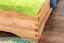 Massivholzbett | 90 x 200 cm | Kernbuche | Geölt | Natur Abbildung