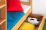 Massivholz Etagenbett inkl. Stauraum für Kinder und Jugendliche | inkl. 2 Schubladen | Matratzenmaß: 90 x 200 cm | Natur Lackiert | umbaubar in 2 Einzelbetten | Premium-Qualität | inkl. Rollroste Abbildung