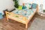 Massivholz Hochbett für Kinder | Matratzenmaß: 140 x 200 cm | Natur Lackiert | umbaubar in Einzelbett | Premium-Qualität | inkl. Rollrost Abbildung